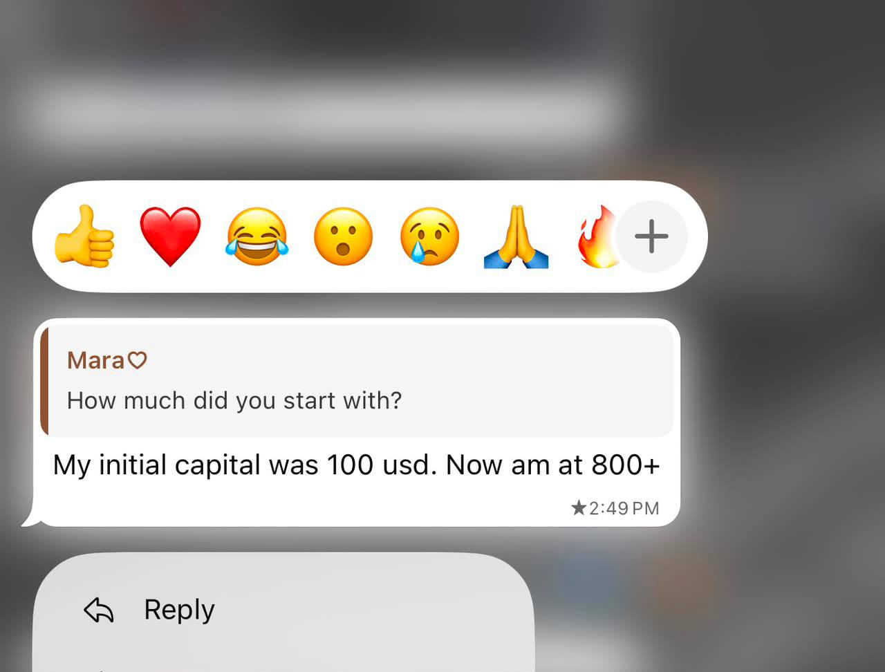 $100 to $800 result